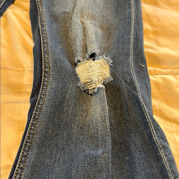 Fashion Nova Seven Heavens Stretch Flare Jeans Medium Wash Size 15 with Tags - Picture 5 of 14